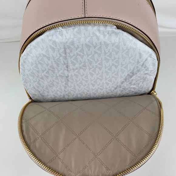 New Michael Kors Rhea Medium Leather Backpack - Picture 9 of 10